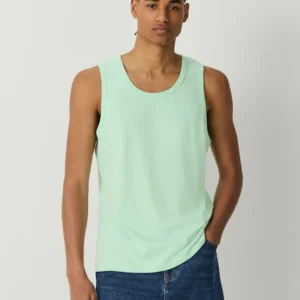 Aqua Green Regular Fit Vest
