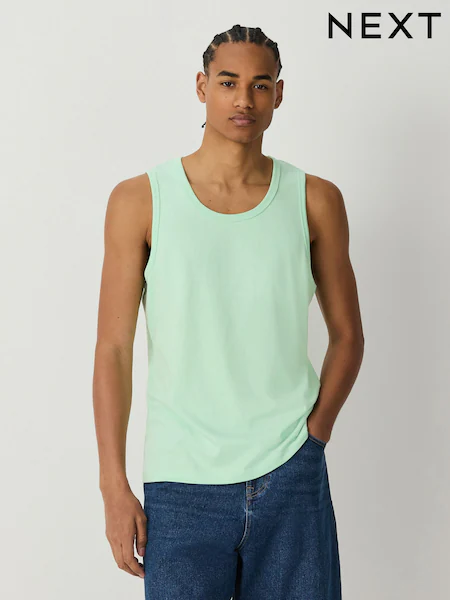 Aqua Green Regular Fit Vest